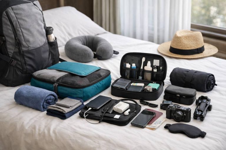 Accessoires indispensable en voyage pour gagner de la place, du temps et du confort en déplacement