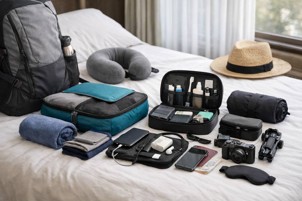 Accessoires indispensable en voyage pour gagner de la place, du temps et du confort en déplacement